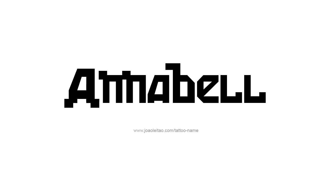 Tattoo Design  Name Annabell   