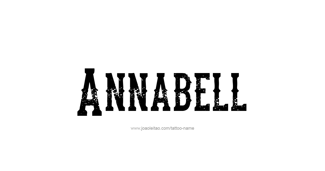 Tattoo Design  Name Annabell   