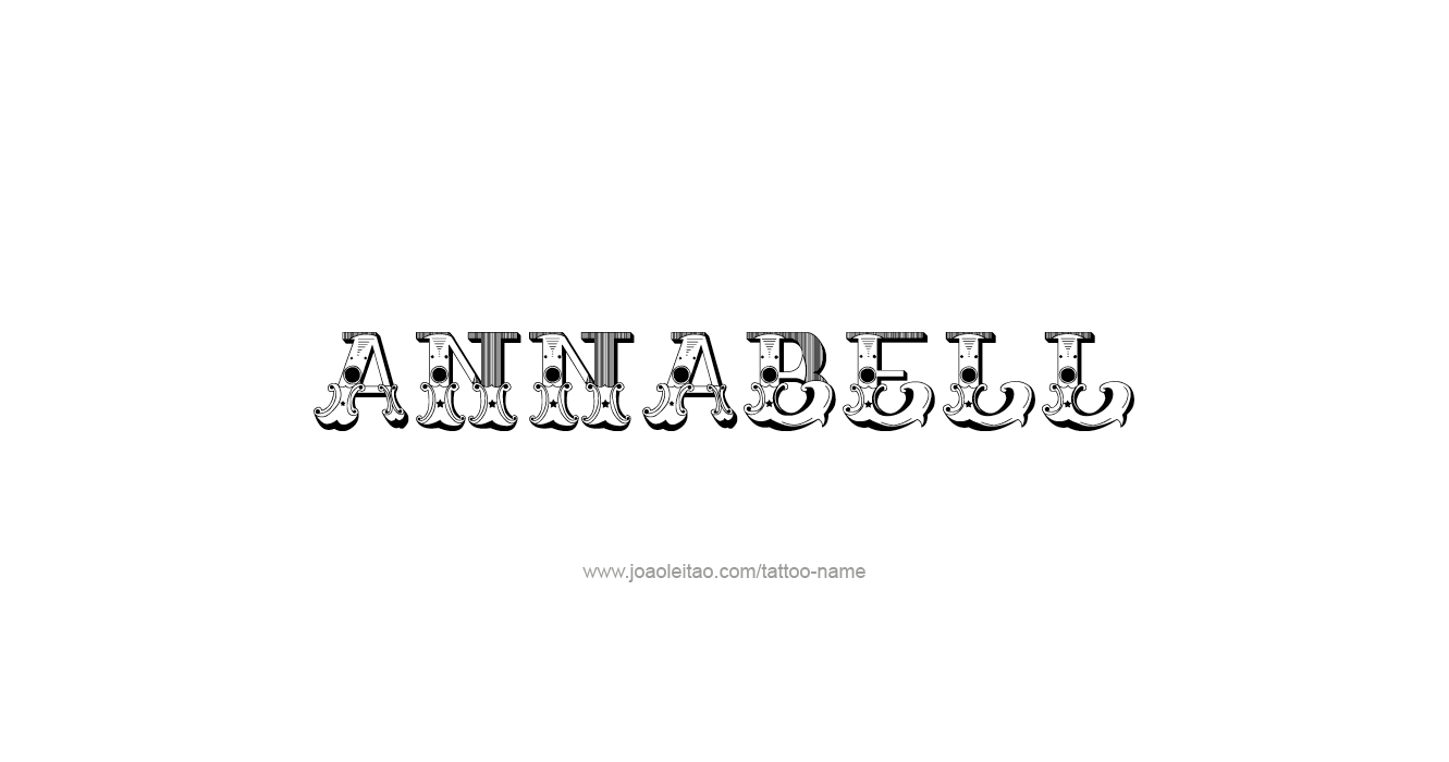 Tattoo Design  Name Annabell   