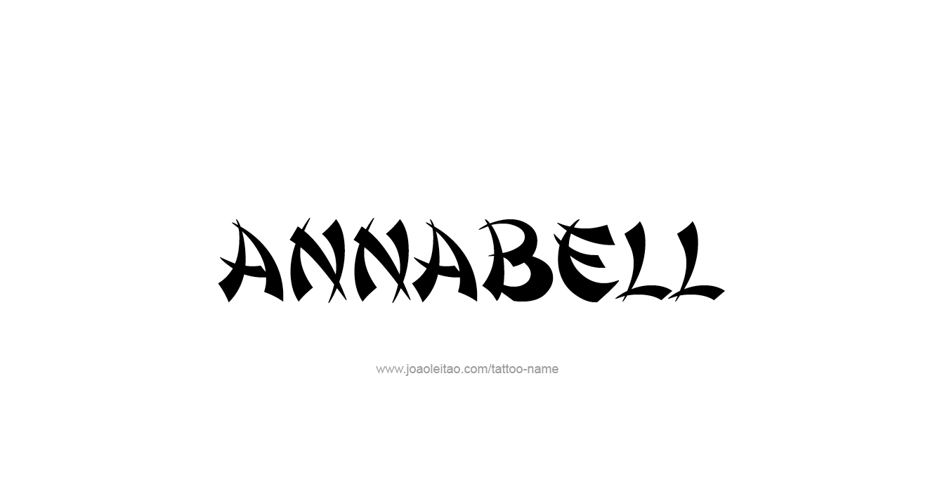 Tattoo Design  Name Annabell