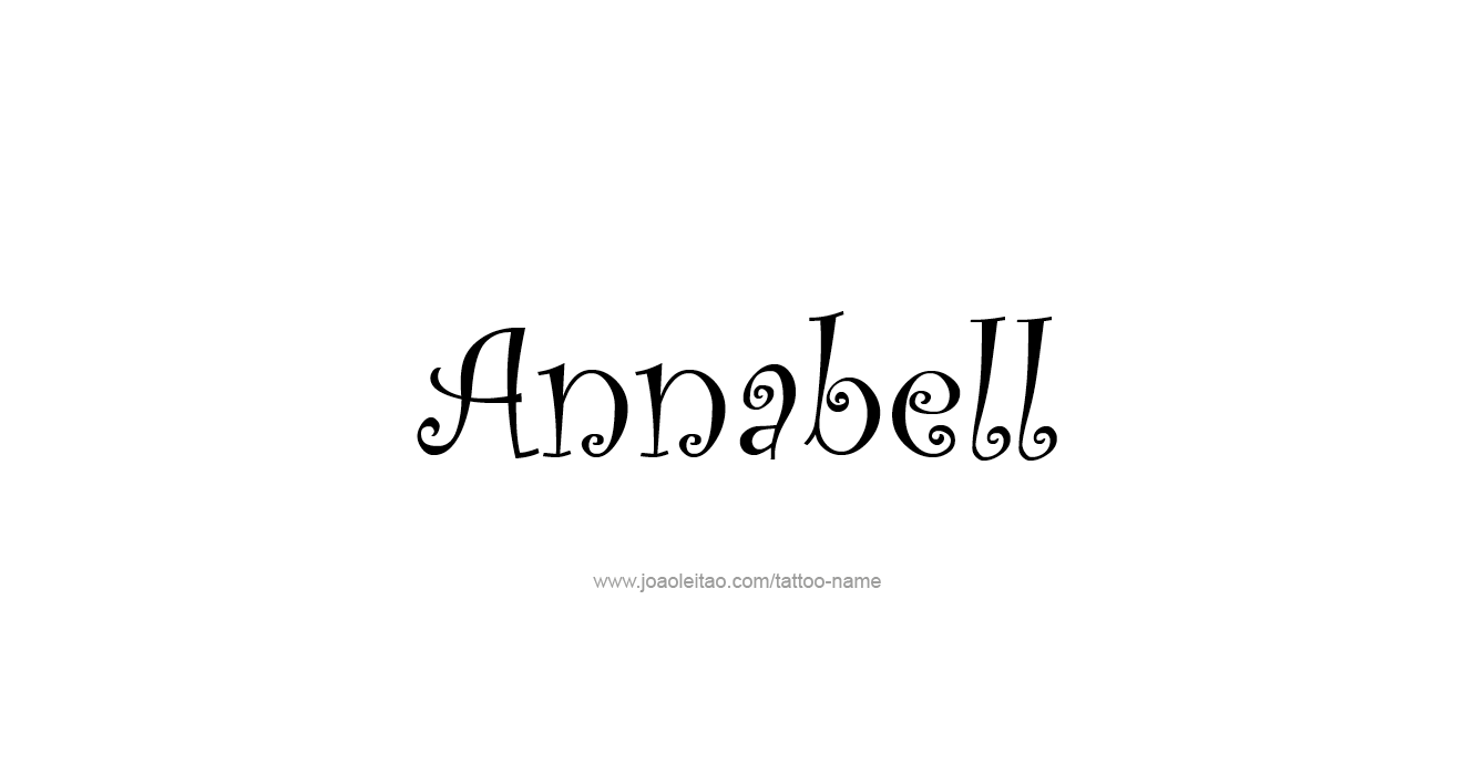 Tattoo Design  Name Annabell   