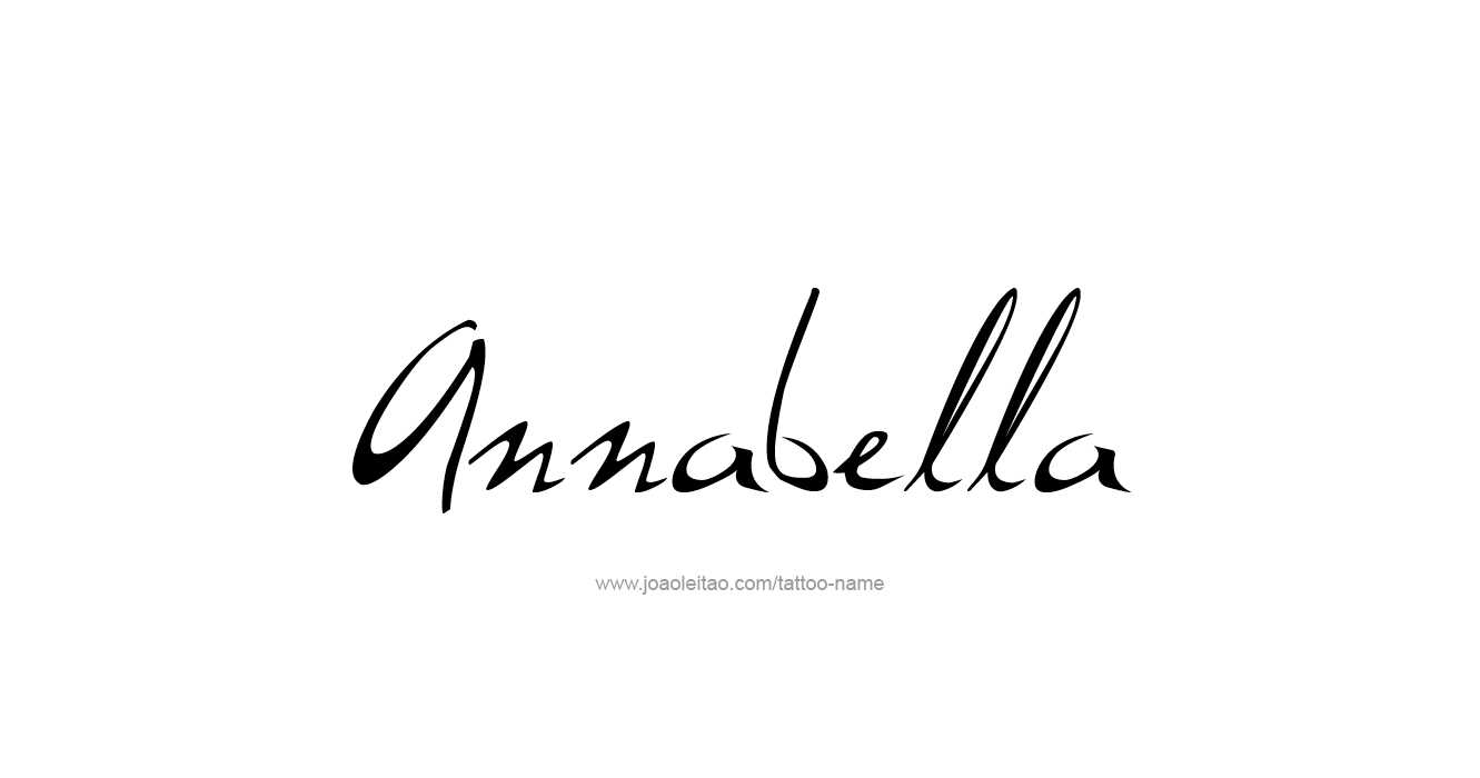 Tattoo Design  Name Annabella   