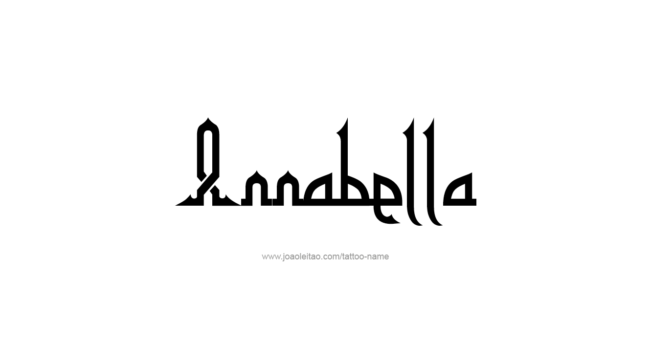 Tattoo Design  Name Annabella   