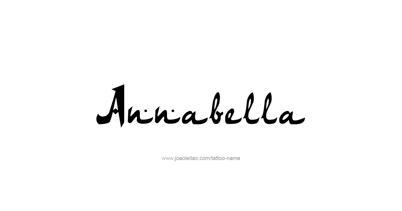 Tattoo Design  Name Annabella   