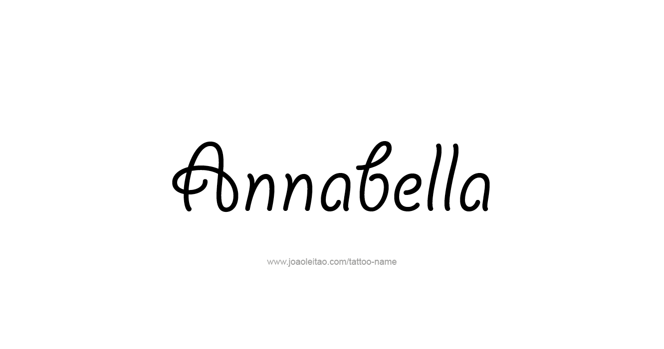 Tattoo Design  Name Annabella   