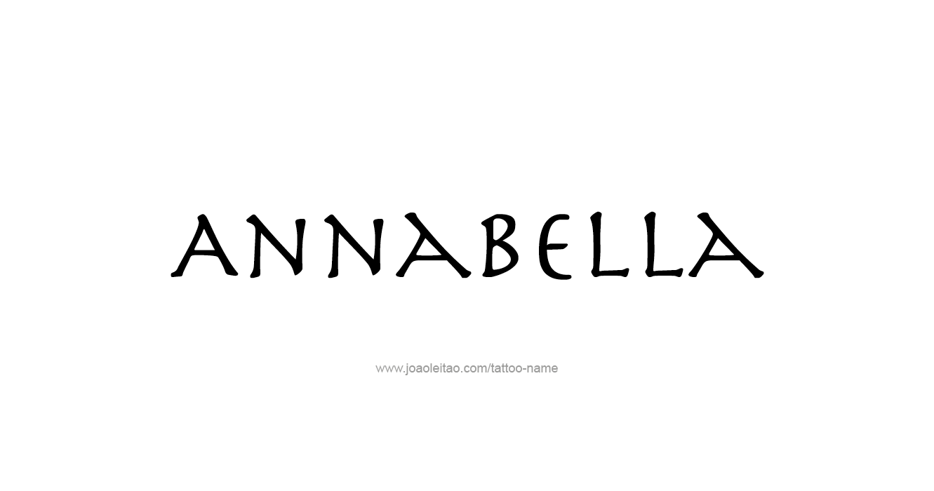 Tattoo Design  Name Annabella   