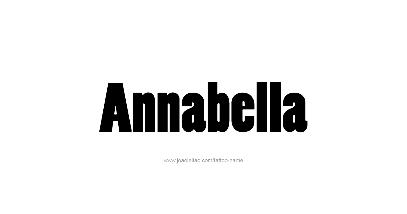 Tattoo Design  Name Annabella   