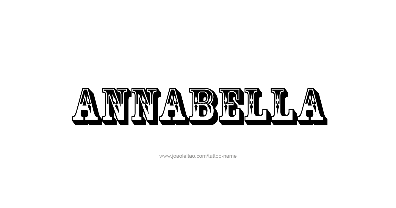 Tattoo Design  Name Annabella   