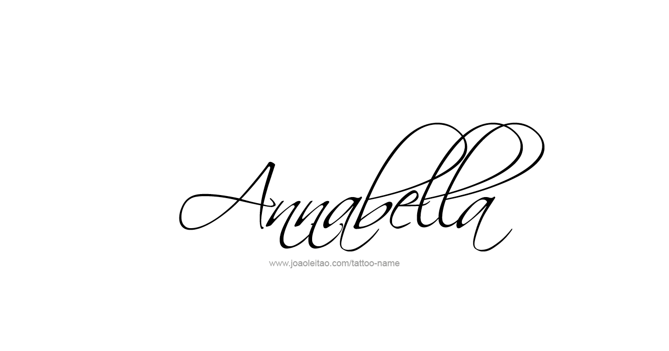 Tattoo Design  Name Annabella   