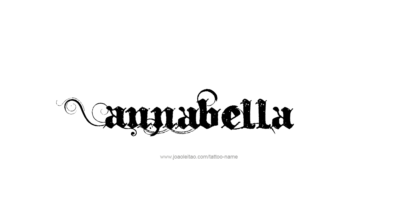 Tattoo Design  Name Annabella   