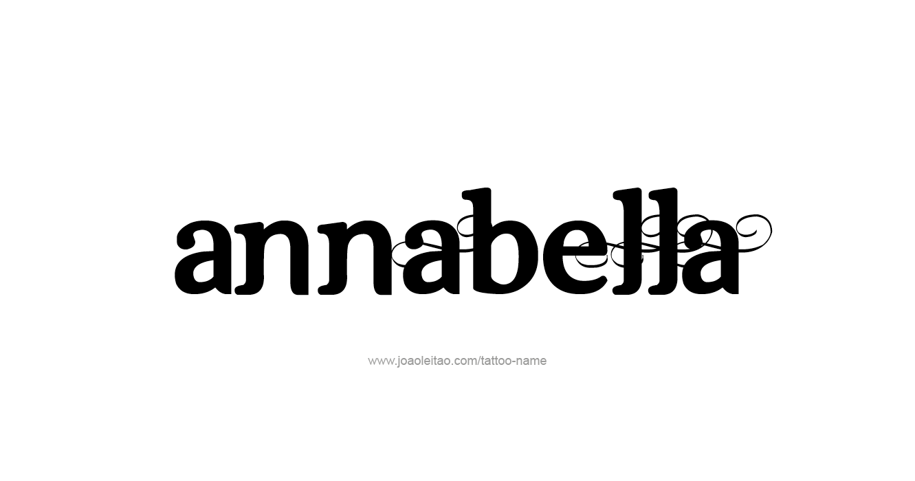 Tattoo Design  Name Annabella   