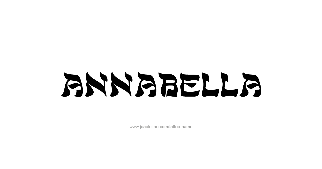 Tattoo Design  Name Annabella   