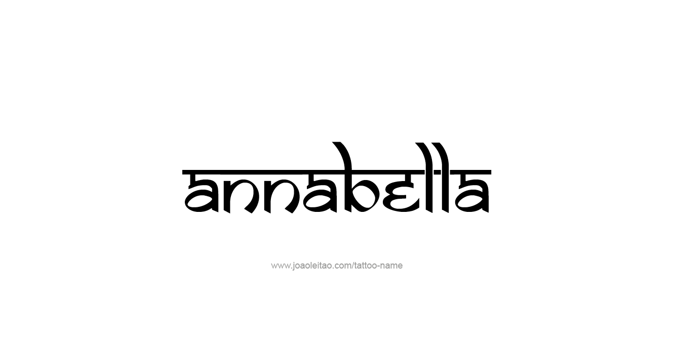 Tattoo Design  Name Annabella   