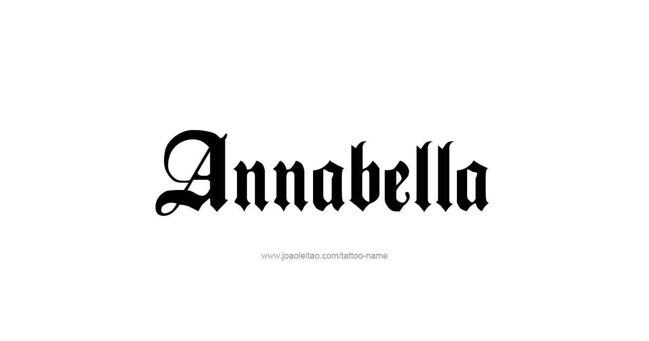 Tattoo Design  Name Annabella   