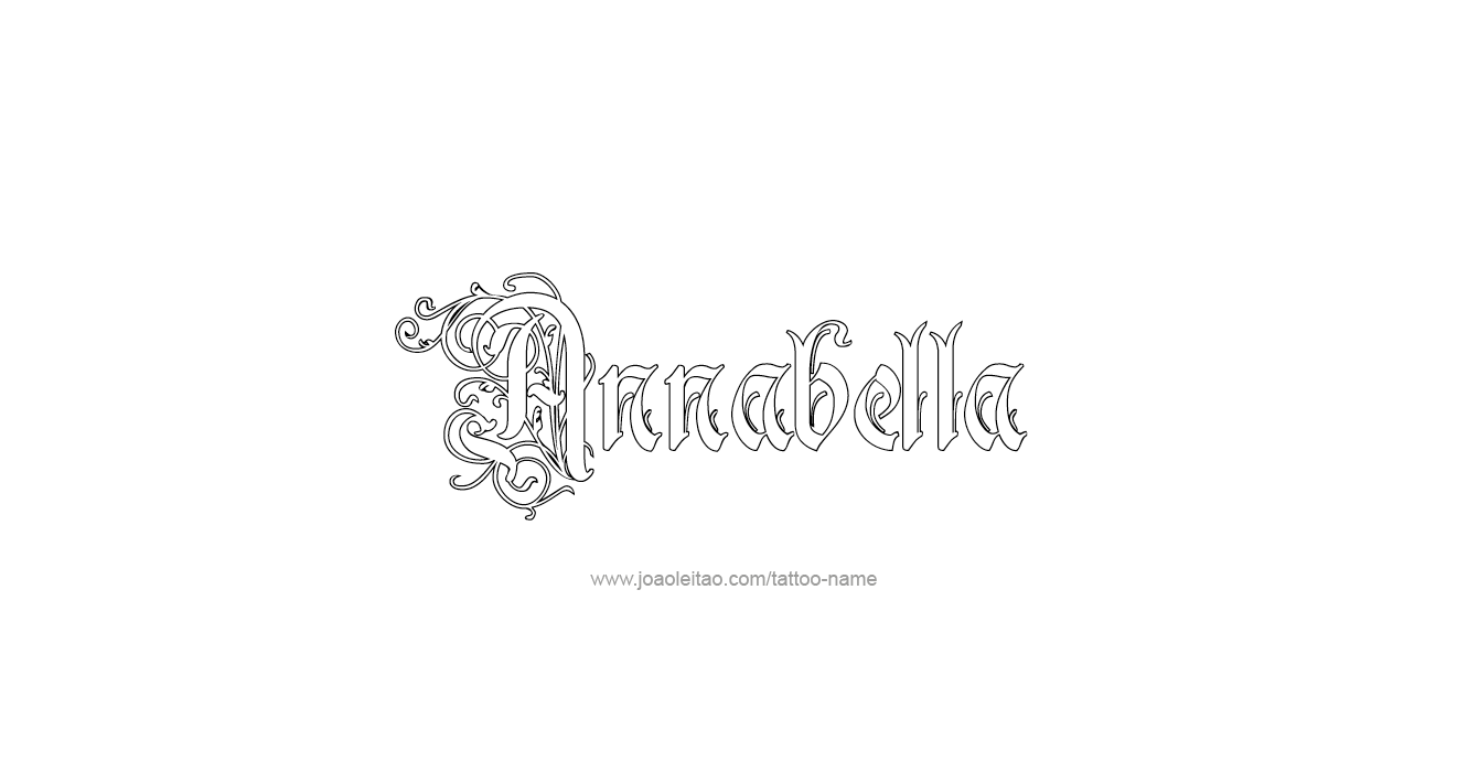 Tattoo Design  Name Annabella   