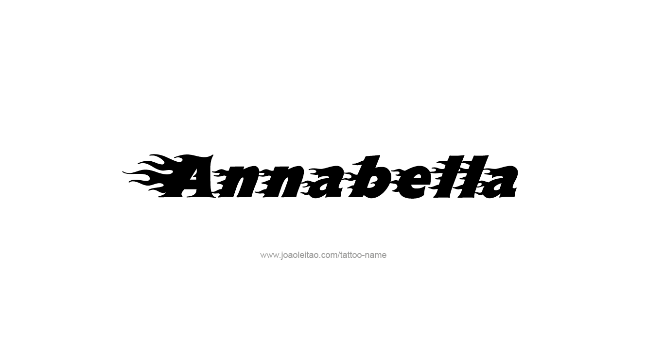 Tattoo Design  Name Annabella   