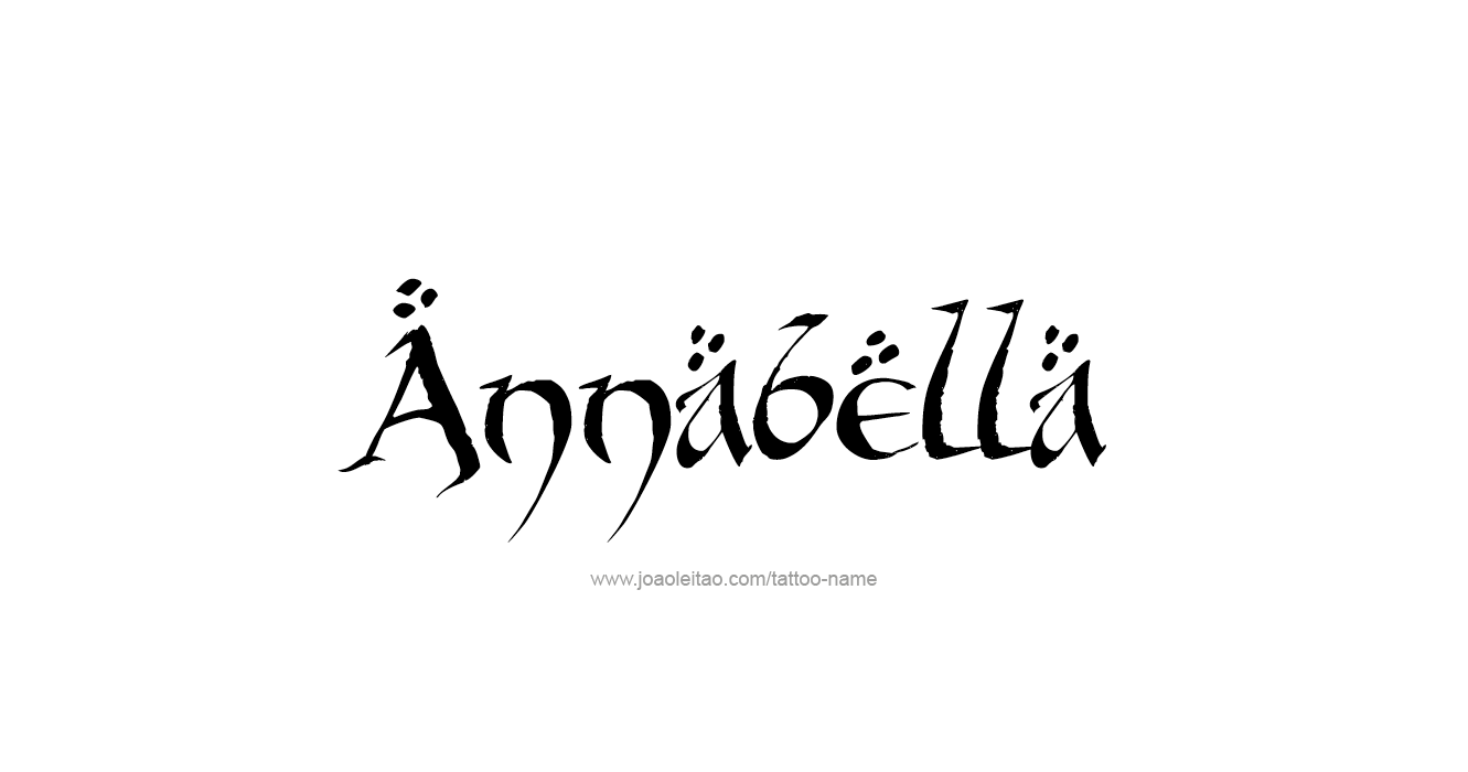 Tattoo Design  Name Annabella   