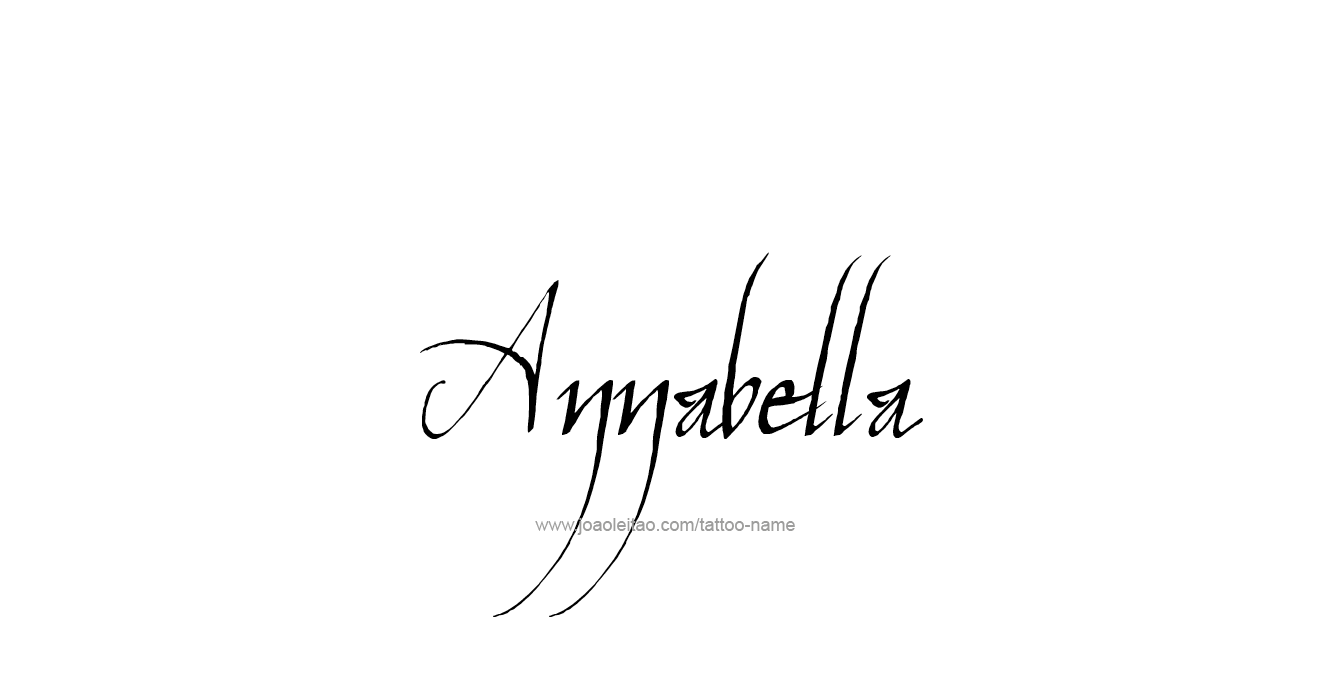 Tattoo Design  Name Annabella   