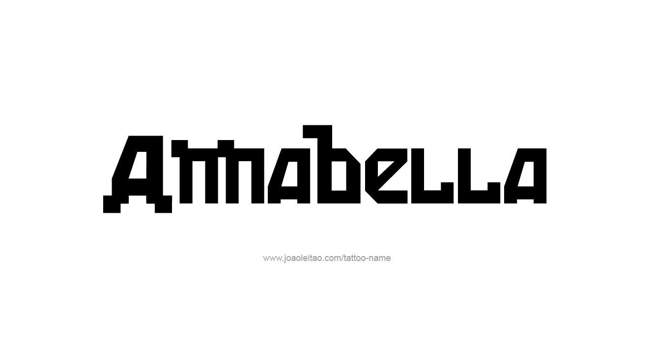 Tattoo Design  Name Annabella   