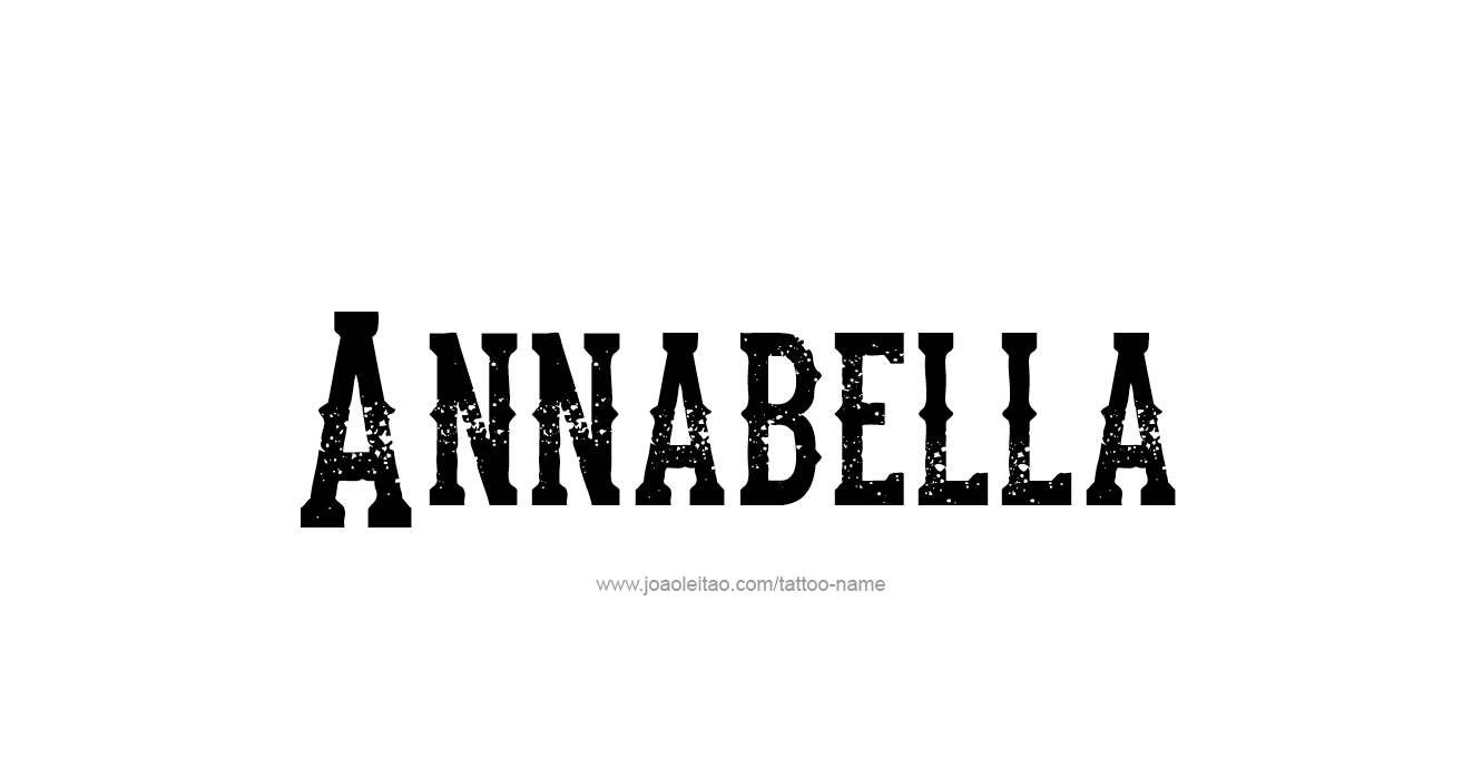 Tattoo Design  Name Annabella   