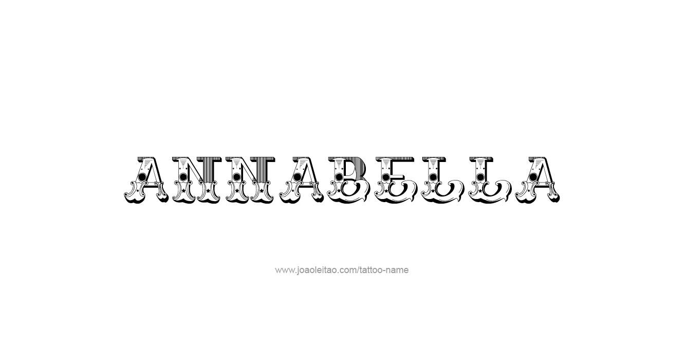 Tattoo Design  Name Annabella   