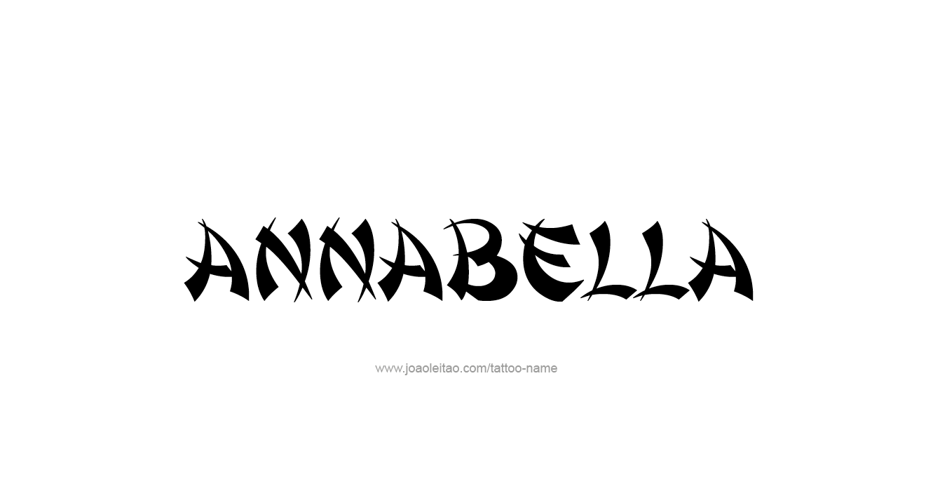 Tattoo Design  Name Annabella