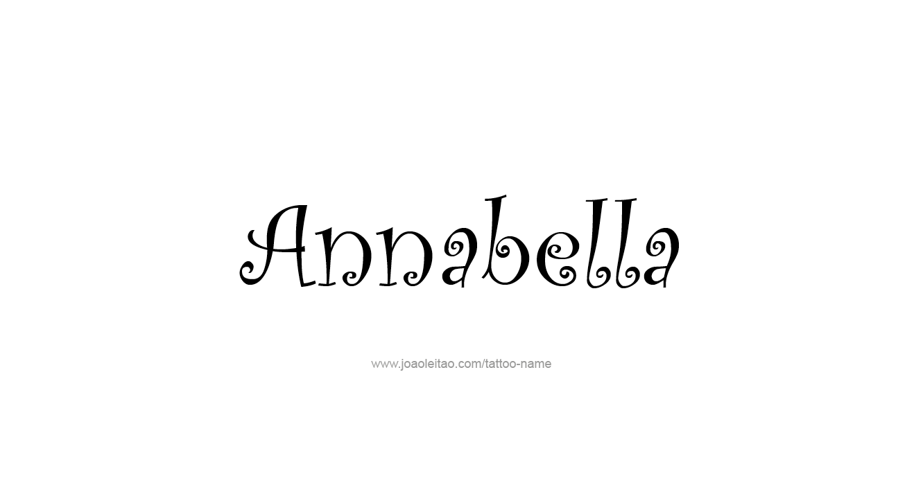 Tattoo Design  Name Annabella   