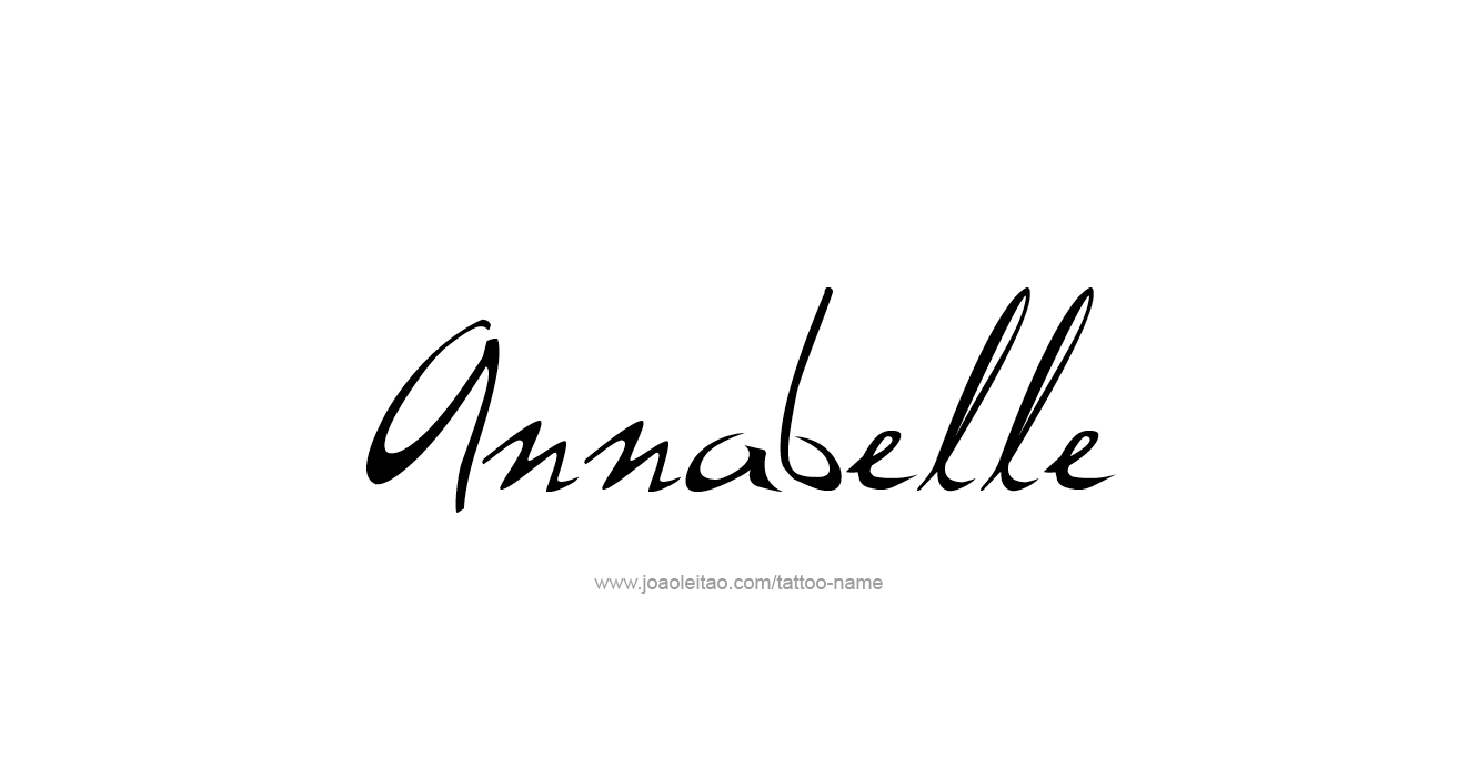 Tattoo Design  Name Annabelle   