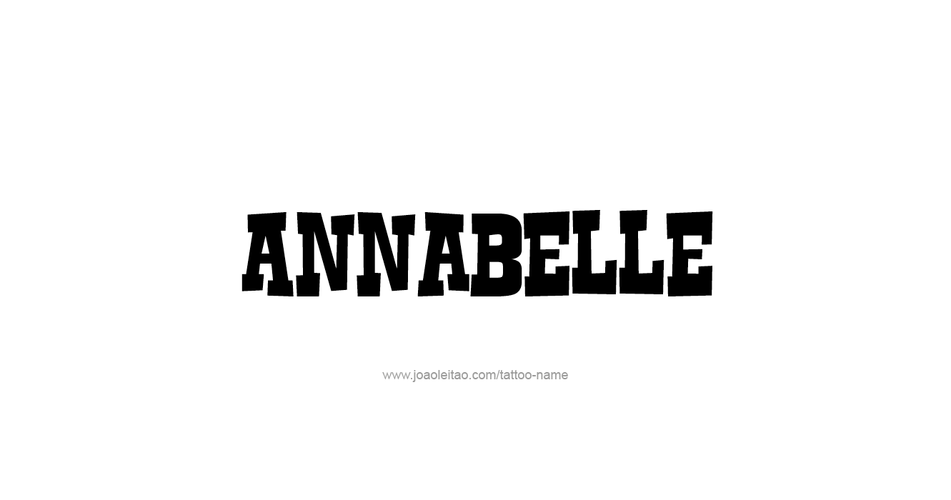 Tattoo Design  Name Annabelle   