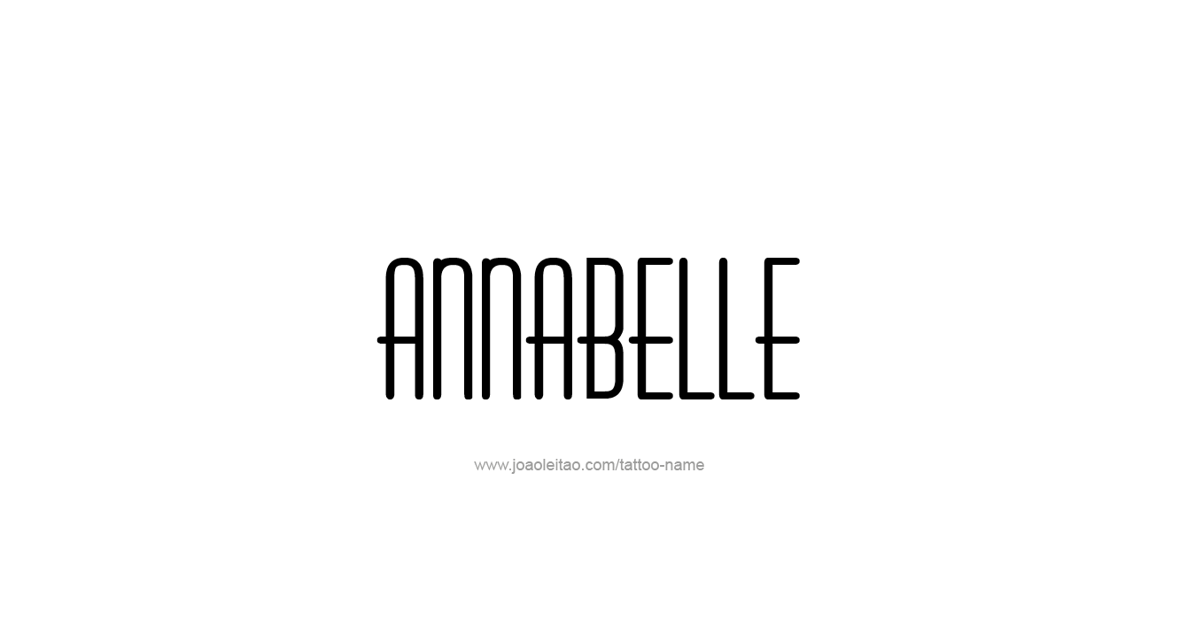 Tattoo Design  Name Annabelle   