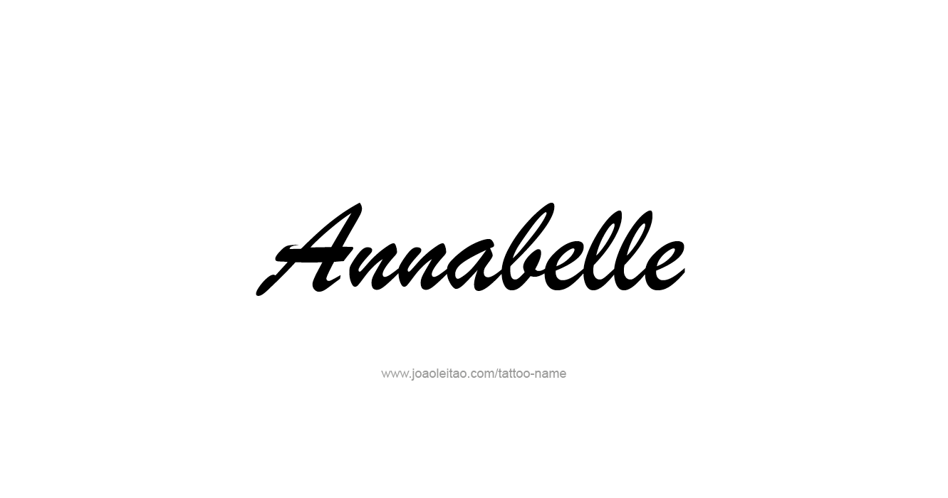 Tattoo Design  Name Annabelle   