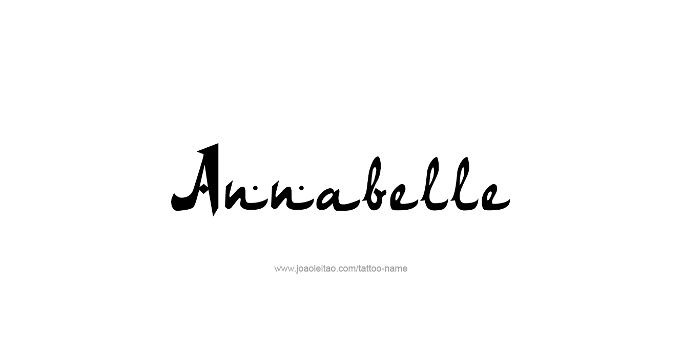 Tattoo Design  Name Annabelle   