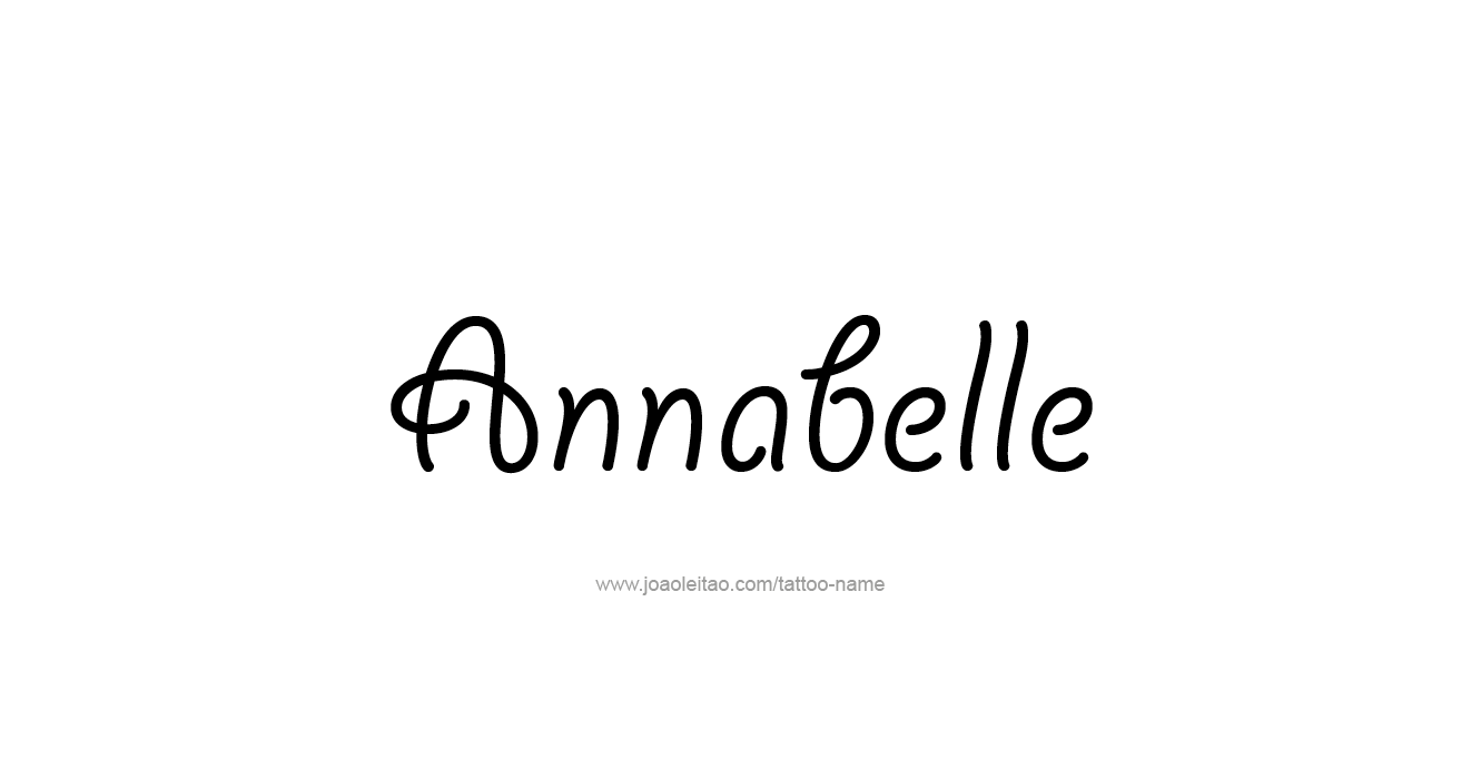 Tattoo Design  Name Annabelle   