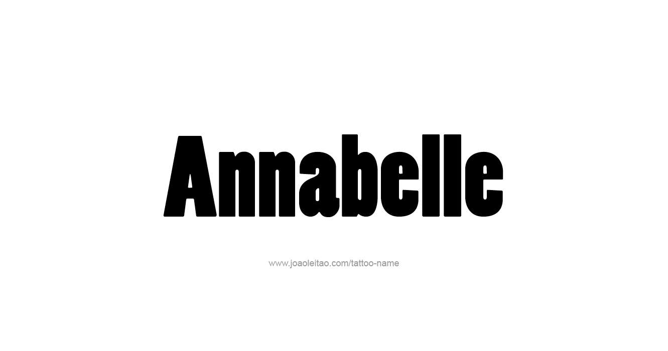 Tattoo Design  Name Annabelle   