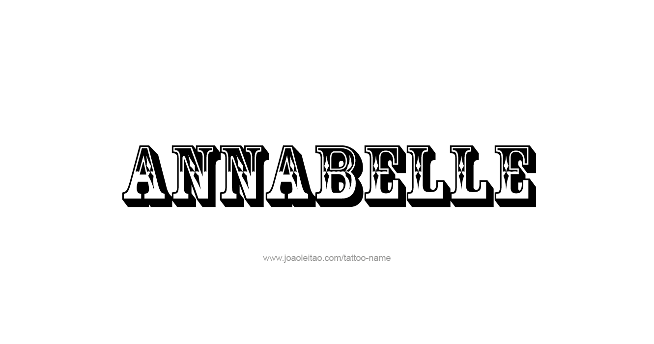 Tattoo Design  Name Annabelle   