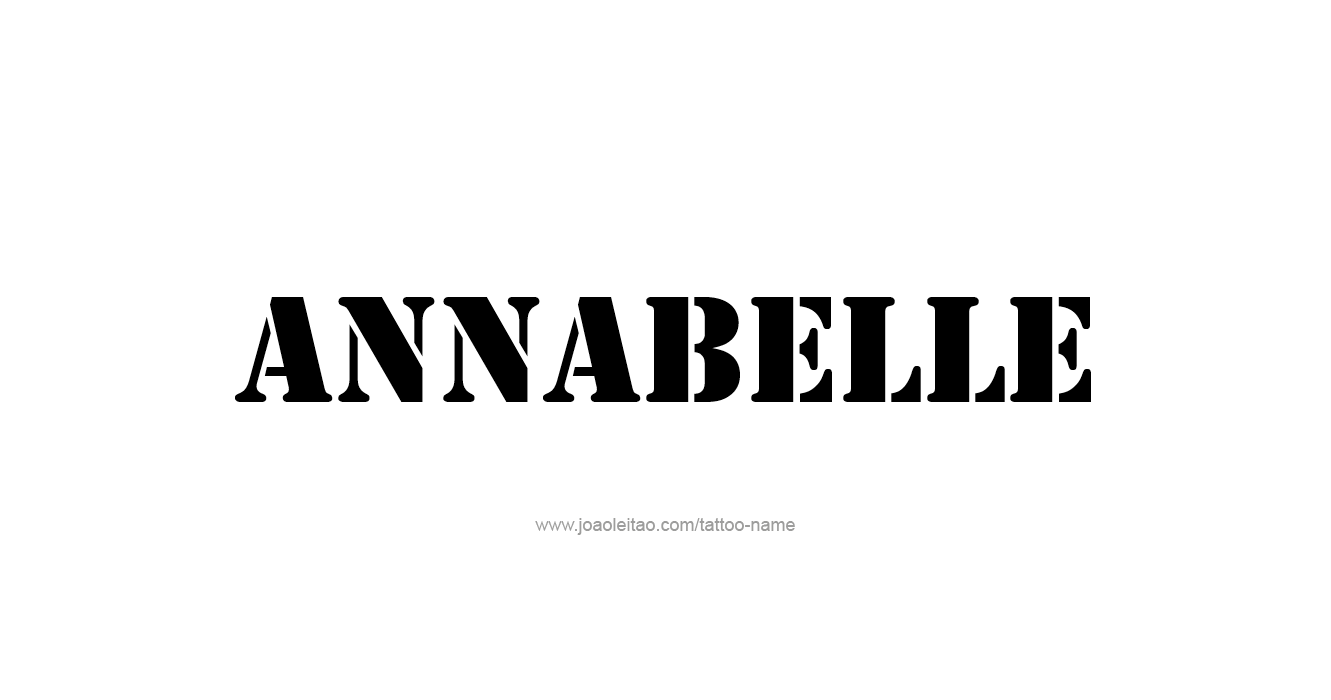 Tattoo Design  Name Annabelle   