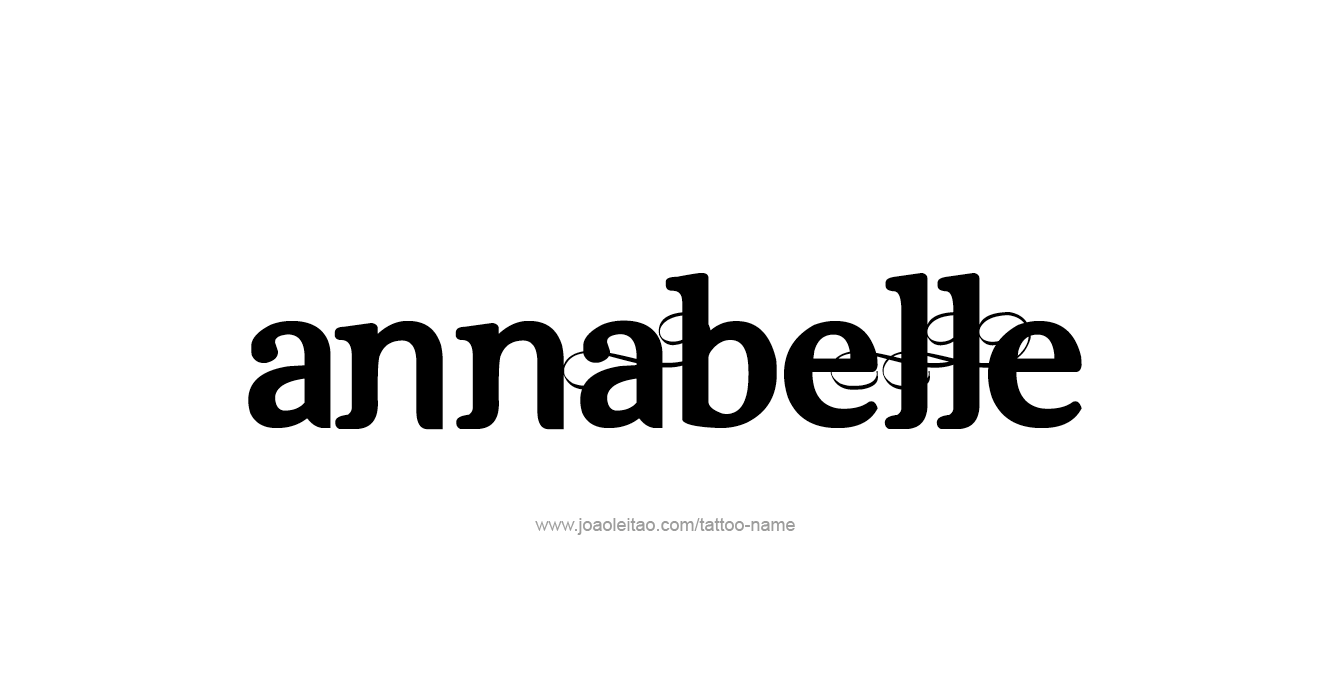 Tattoo Design  Name Annabelle   