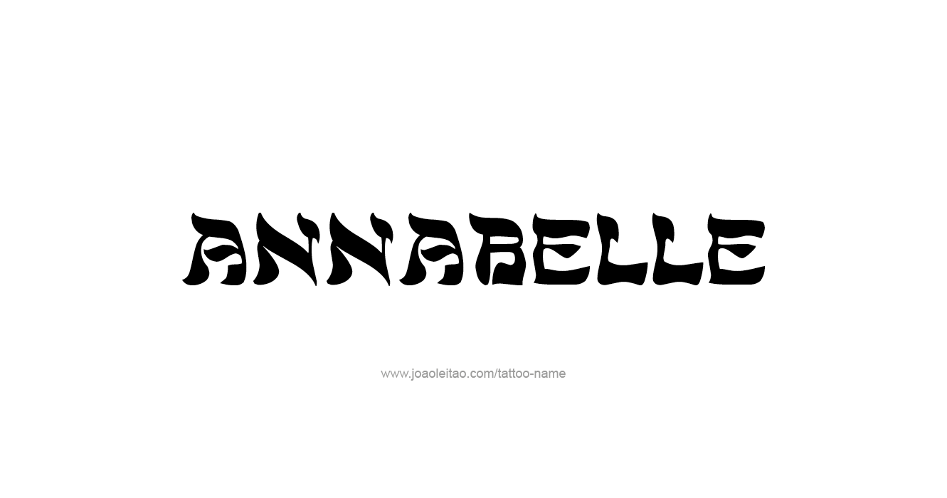 Tattoo Design  Name Annabelle   