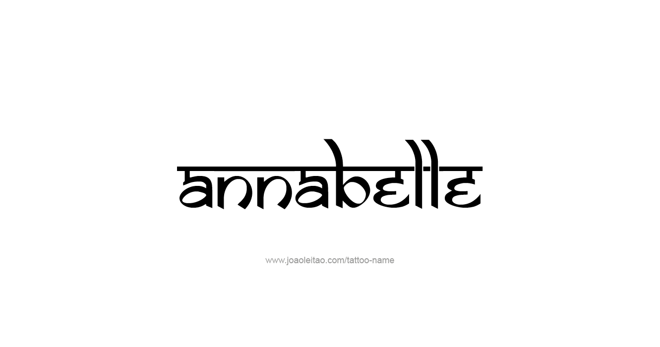 Tattoo Design  Name Annabelle   