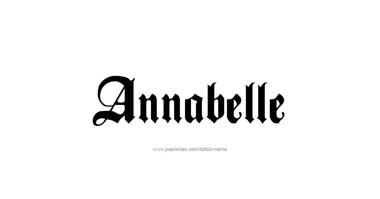 Tattoo Design  Name Annabelle   