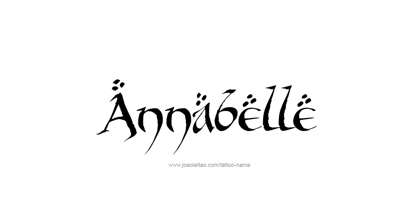 Tattoo Design  Name Annabelle   