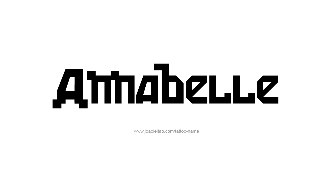 Tattoo Design  Name Annabelle   