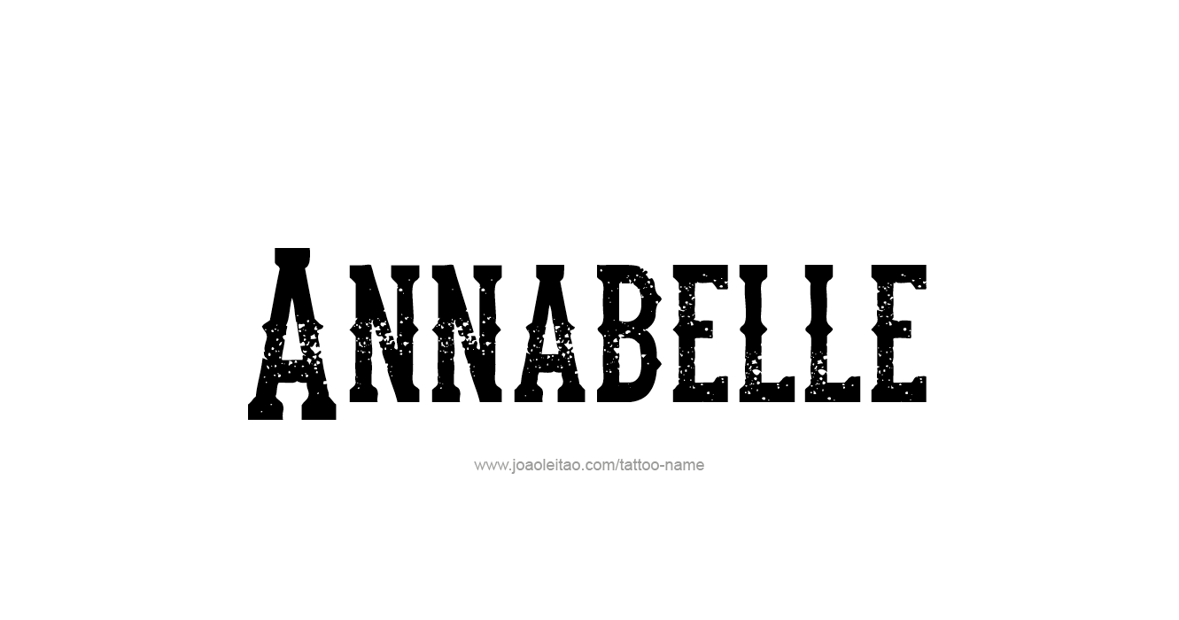 Tattoo Design  Name Annabelle   