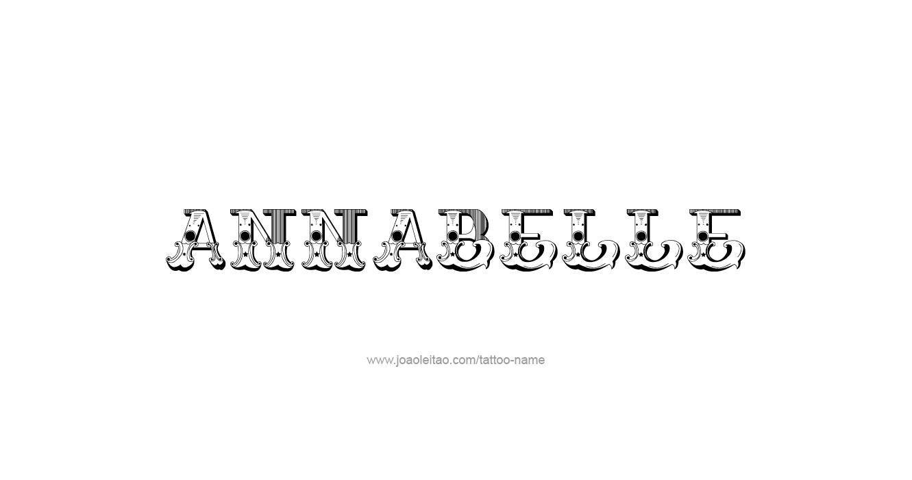 Tattoo Design  Name Annabelle   