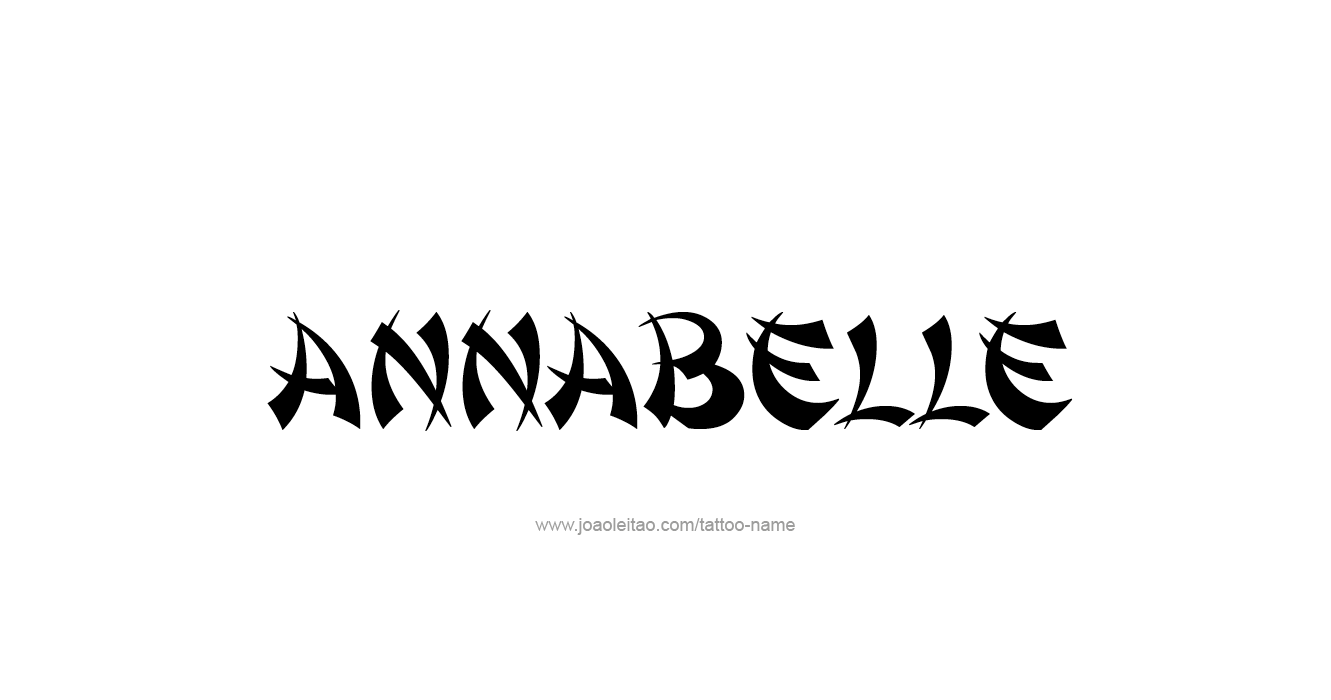 Tattoo Design  Name Annabelle