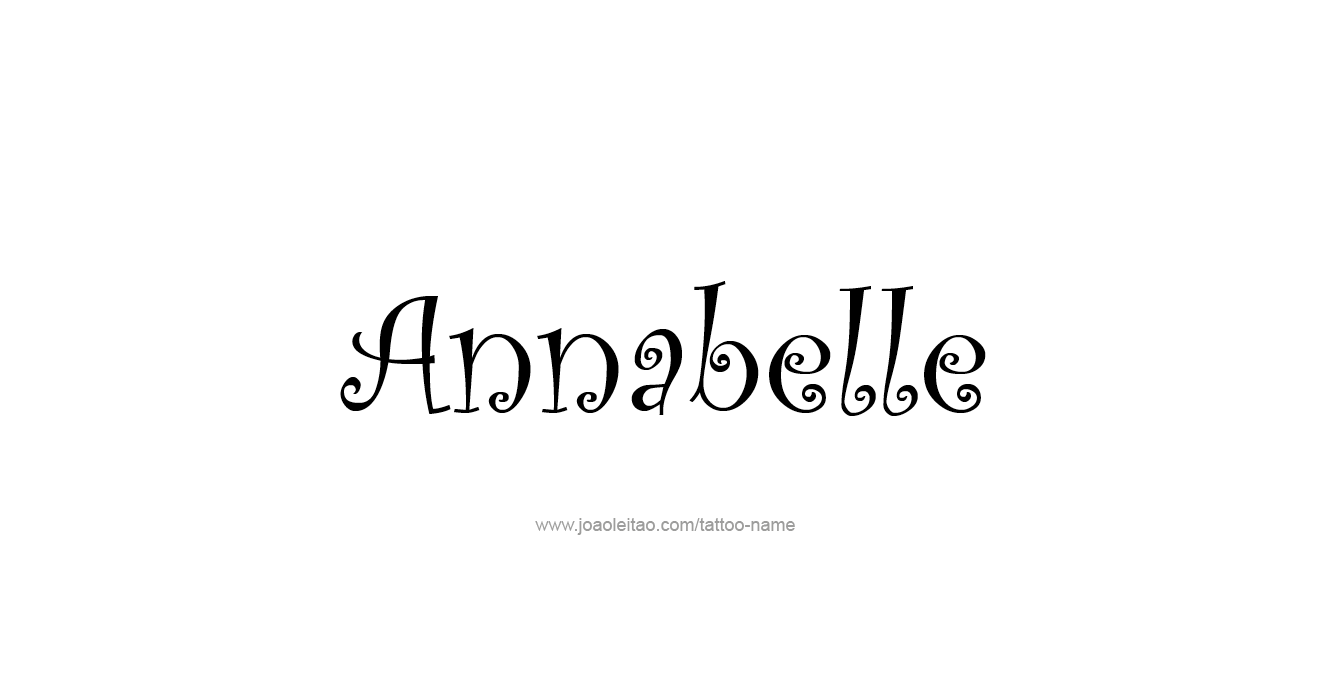 Tattoo Design  Name Annabelle   