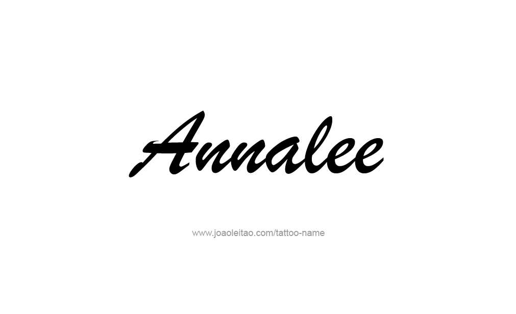 Tattoo Design  Name Annalee   