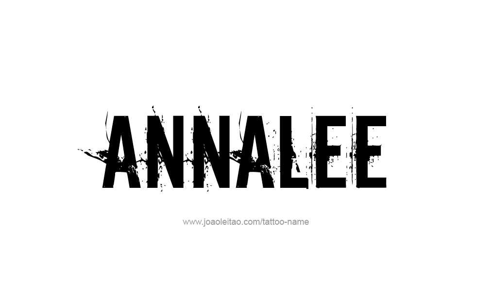 Tattoo Design  Name Annalee   