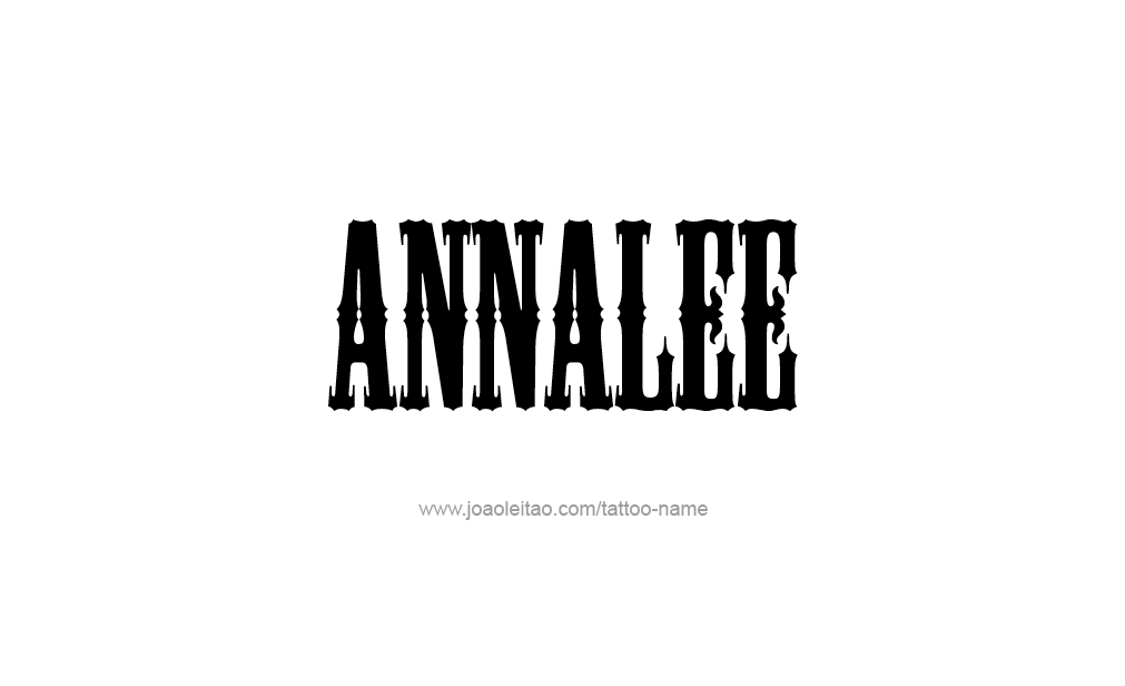 Tattoo Design  Name Annalee   