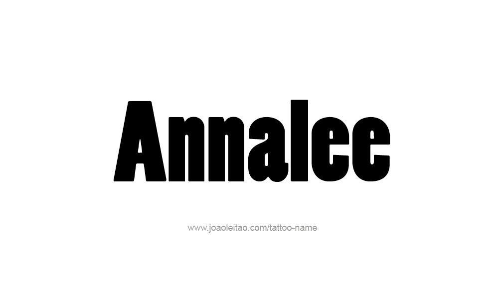 Tattoo Design  Name Annalee   